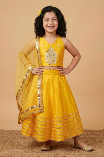 Byb Premium Gota Embroidered Blouse Lehenga Set 
