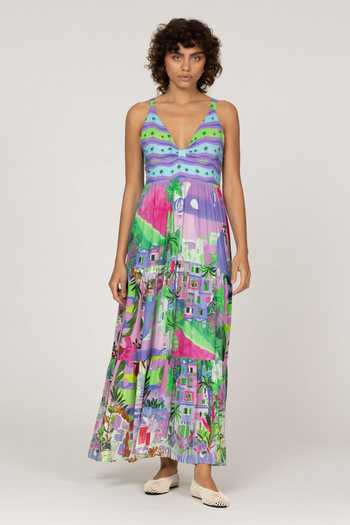 Inoa Dina Printed Maxi Dress 