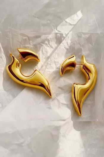 ESME Spike Gold Hoops 