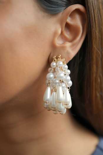 ESME Pearl Shower Embellished Earrings 