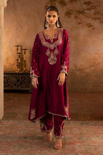 ANGAD SINGH Embroidered Kurta Pant Set 