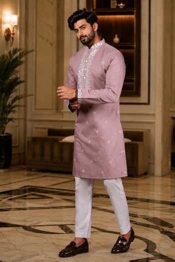 Jhambthreads Embroidered Cotton Kurta Set 