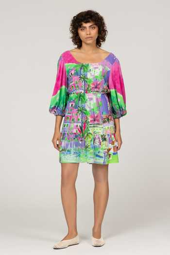 Inoa Azzurra Printed Dress 