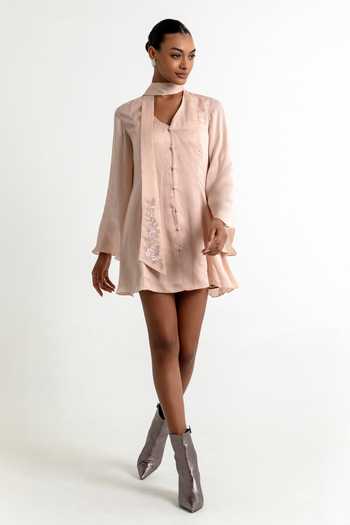 Raison D'Etre Atelier Peach Dust Aubrielle Dress 