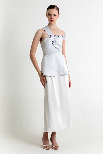 Raison D'Etre Atelier Helena Embroidered Top With Skirt 