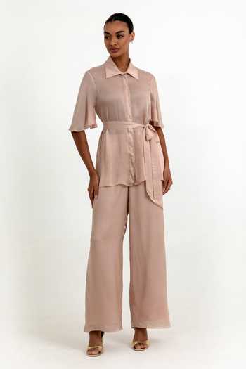Raison D'Etre Atelier Placed Embellished Shirt With Trouser 