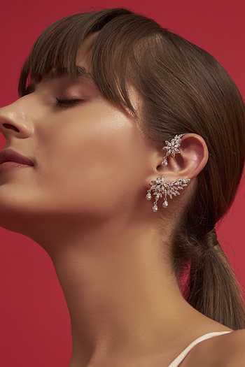 Modarta Crystals Cuffs Earrings 