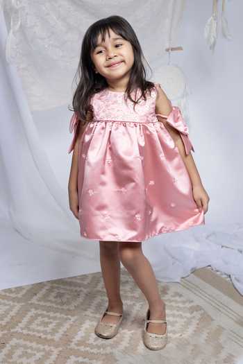 Label Kiaa Bow Embellished Dress 