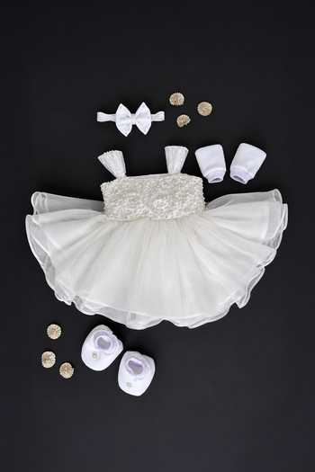 Label Kiaa Pearl Embroidered Dress Set 