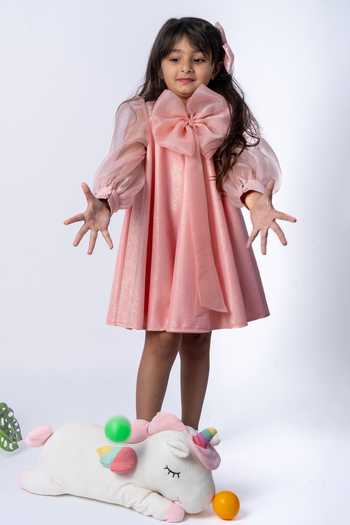Label Kiaa Bow Embellished Dress 
