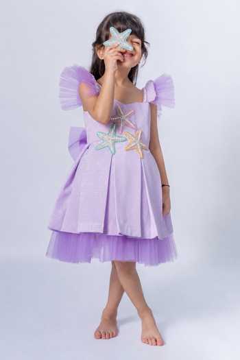 Label Kiaa Star Fish Embroidered Dress 