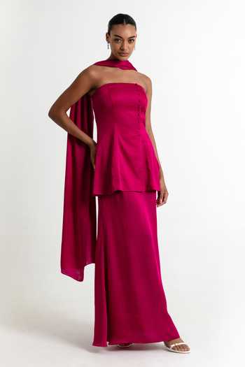 Raison D'Etre Atelier Adaline Strapless Top Skirt Set 
