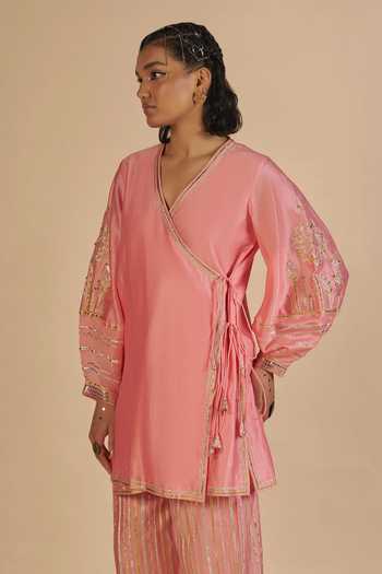 Gulabo By Abu Sandeep Embroidered Sleeve Short Kurta 