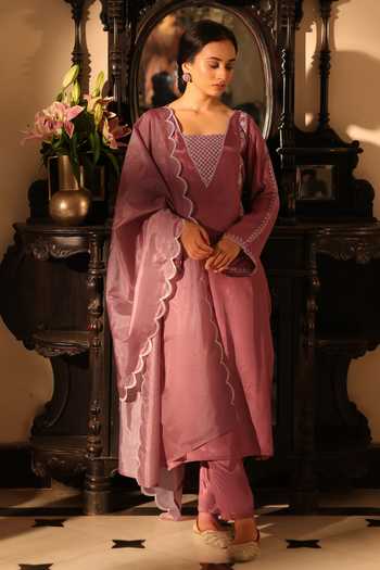Seher Jaipur Azrina Embroidered Bodice Kurta Set 