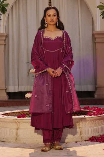 Seher Jaipur Zeya Embroidered Anarkali Set 