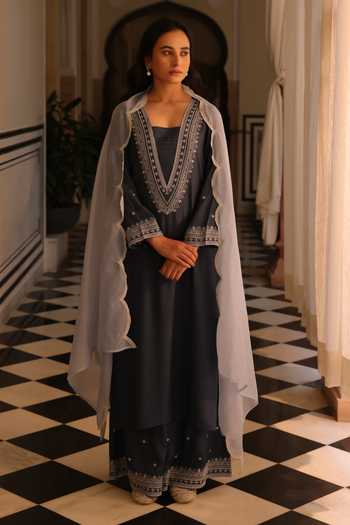 Seher Jaipur Mehrnaz Kurta Palazzo Set 