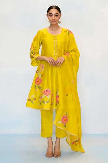 AM by Anita Mittal Gul Embroidered Anarkali Set 
