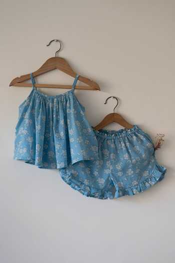 Love The World Today Blossom Spaghetti Top & Shorts Set 