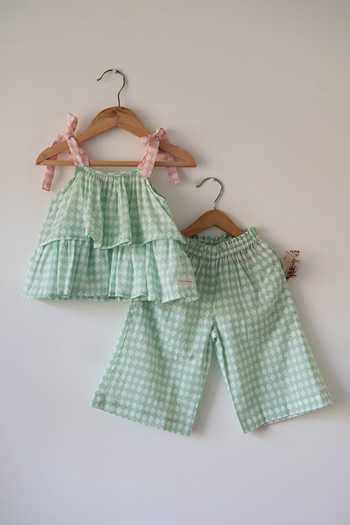Love The World Today Wander Rhombus Print Top & Pant Set 