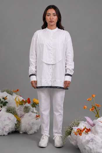 Saim Deconstructed Kurta Yoke Shirt 