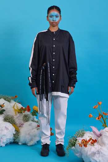 Saim Cut Out Fringed Shirt 