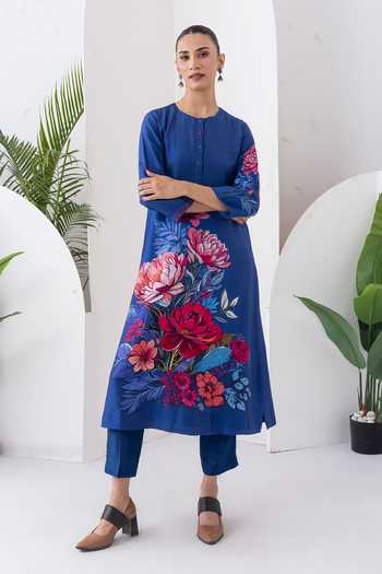 Haute Mess Printed Kurta & Pant Set 