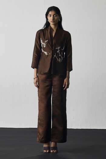 Notsosure Hand Embroidered Top & Pant Set