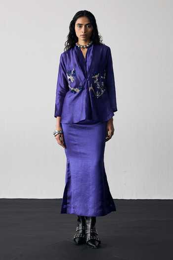 Notsosure Embroidered Top & Skirt Set
