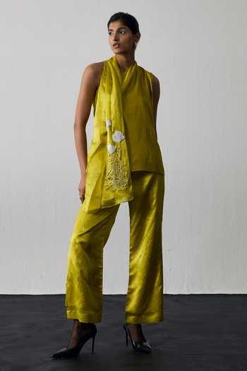 Notsosure Dupion Silk Top & Pant Set
