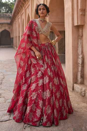 Bhumika Sharma Floral Print Skirt Set 