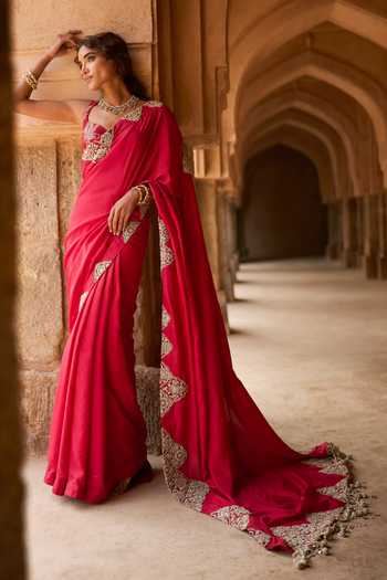Bhumika Sharma Mila Embroidered Saree With Bustier 