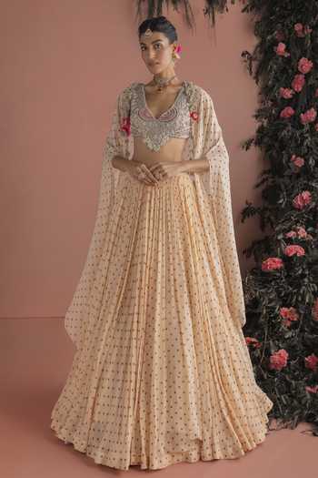 Bhumika Sharma Rimza Printed Cape Skirt Set 