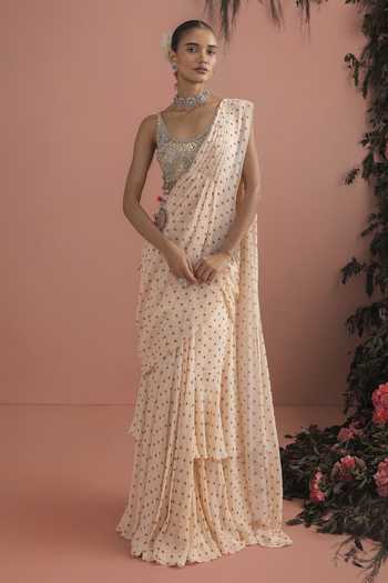 Bhumika Sharma Maera Floral Print Saree With Blouse 