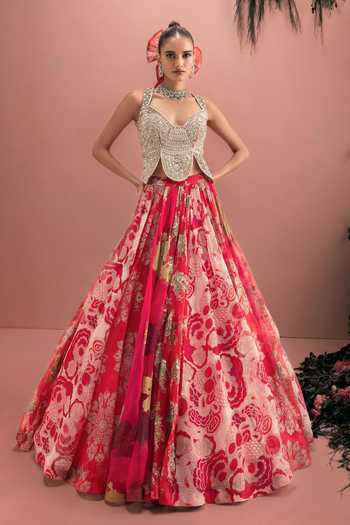Bhumika Sharma Afra Printed Lehenga & Corset Set 