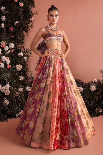 Bhumika Sharma Reemsha Printed Skirt & Bustier Set 