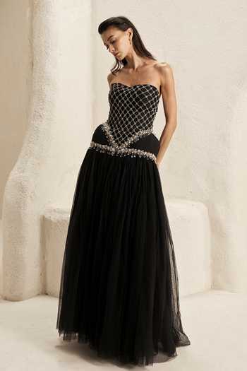 Nirmooha Oriel Embellished Corset Gown 