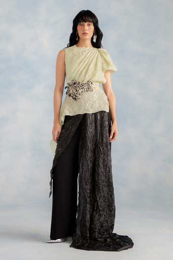 Richa Khemka Virelle Crushed Top Pant Set 
