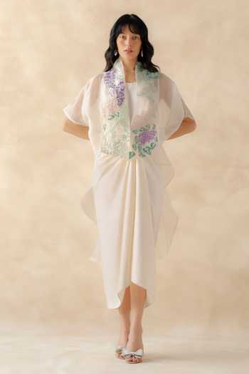 Richa Khemka Francesca Embroidered Kaftan & Dress Set 