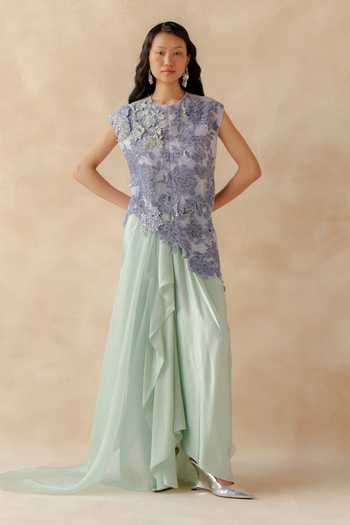 Richa Khemka Eloire Draped Skirt Set 
