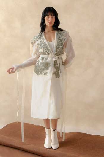 Richa Khemka Velace Coat With Dress 