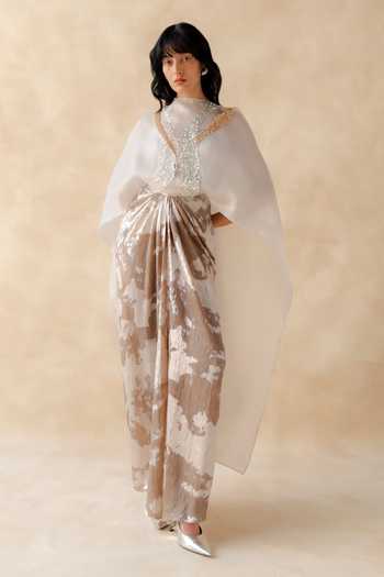 Richa Khemka Myra Draped Skirt Set 