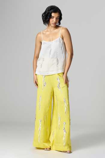 Dilnaz Gin & Tonic Embroidered Trouser Set 