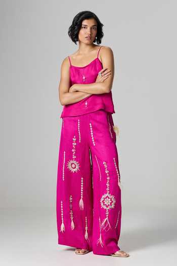 Dilnaz Rooh Afza Embroidered Trouser Set 