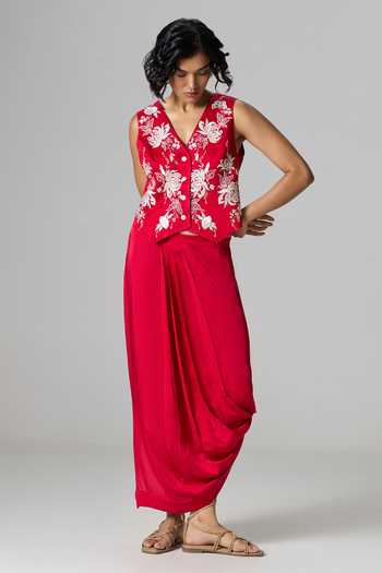 Dilnaz Orient Express Waistcoat & Skirt Set 