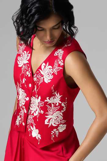 Dilnaz Orient Embroidered Waistcoat 