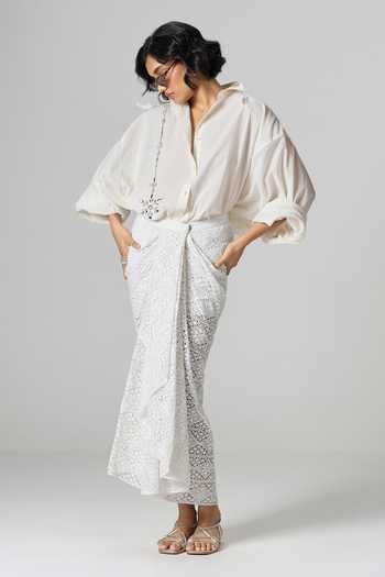 Dilnaz Jamaican Draped Skirt 