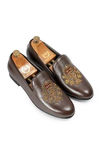 Domani Kingsman Leather Slip On Loafers 