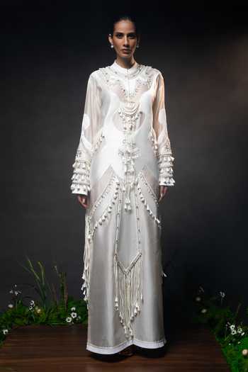 Saim Sculptural Patchwork Embroidered Dress 
