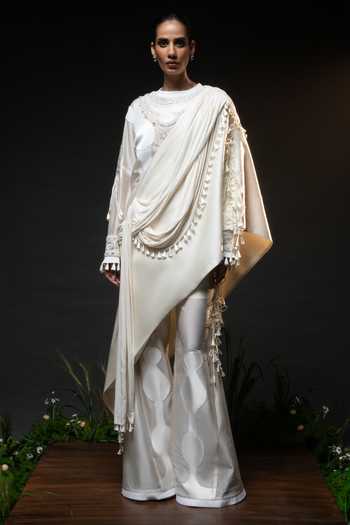 Saim Embroidered Top & Trouser Set 