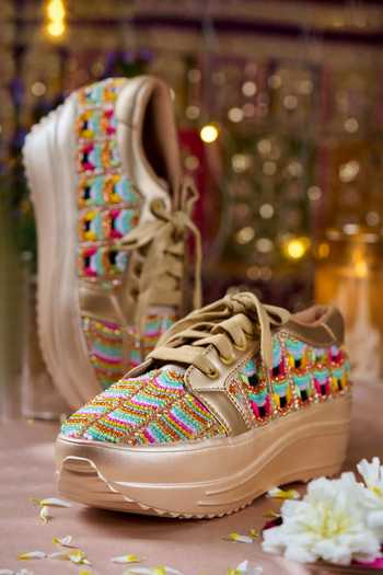House of Vian Empress Mirror Work Sneakers